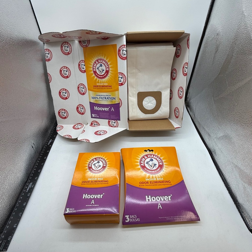 Arm & Hammer Hoover Type A Vacuum 12 Bags Odor Eliminating 4010100A 62602D
